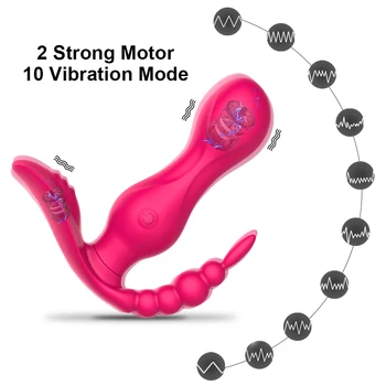 Trådløs Fjernbetjening Trusser Vibrator Dildo Bærbare Vibrator Sex Legetøj til Kvinder Voksen Anal Plug G Spot Klitoris Stimulator