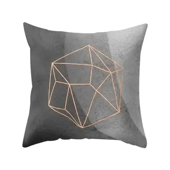 Sort Hvid Geometri Marmor Stribe Stue Indretning Sofa Pude Dække Minimalistisk Stil Plys Pude Tilfælde Pillowcover