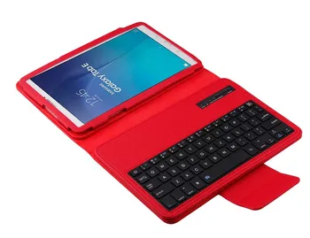 Aftageligt Bluetooth-russisk/hebraisk/spansk Tastatur Stå PU Læder Cover Til Samsung Galaxy Tab E 9.6 T560 T561 Tablet