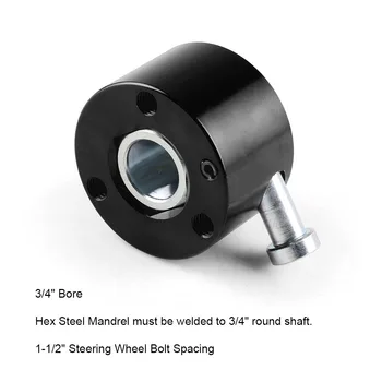 3/4 tommer Aksel eller 360 Træk Ring Universal Aluminium Rattet Quick Release Afbryde Hub For 3 hul-styrende hjul.
