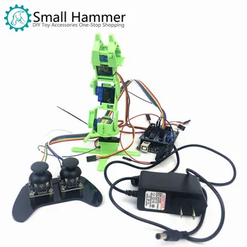 SNAM6000 3D-print fire-grad-af-frihed robot arm DIY robot montering sg90