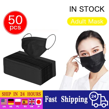 Disponibel Voksen Face-Maske-Ikke-Vævede 3 Lag Anti-støv ansigtsmasker ørebøjle Mascarillas Åndbar Faceask Unisex Munden Maske