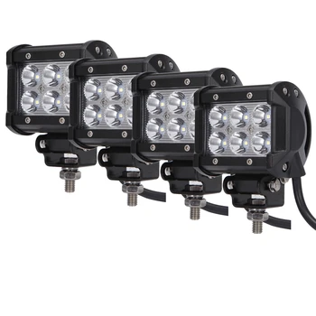 18W Spot Beam LED-arbejdslampe Bar Kørsel Tåge Lygten for Lastbil, Traktor, Motorcykel, Båd 12V 24V Off Road Tilbehør