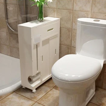 Toilet hylder toilet hylder toilet side cabinet, hylder vandtæt badeværelse stativer med Trækker