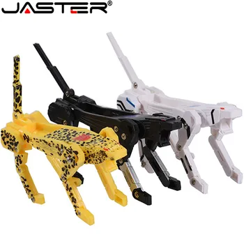JASTER Hot salg plastik legetøj USB-Flash-Drev, pen drive 32GB, 64GB 16GB U disk pendrive 4GB 8GB memory stick Transformere robot Hund