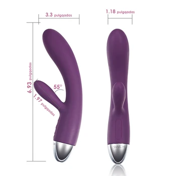 Helt Vandtæt Vibrator Voksen Silikone Dildo AV-Magic Wand-G-punktet, Klitoris Stimulation Kanin Massage Vibratorer til Kvinder Sex