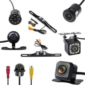 Forskellige former NY Bil førerspejlets Kamera 4 leds Night Vision at Vende Auto Parkering Overvåge CCD Vandtæt 170 Graders HD-Video