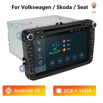 Android-10.0 Navigation Car Multimedia player For Seat Altea Skoda, Volkswagen Polo Touran Passat Golf Amarok Kanin TPMS USB-UP'