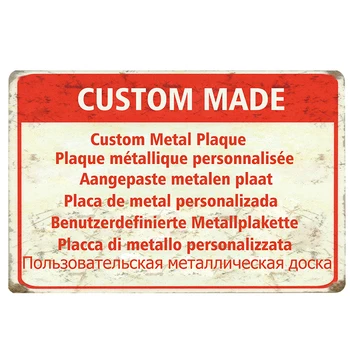[SQ-DGLZ] Custom Metal Plak Vintage Custom Metal Sign Wall Decor Tin Log Home Decor Maleri Plaques Kunst Plakat