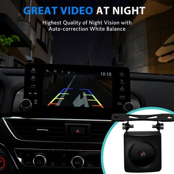 XYCING Opdatering Universal bakkamera 200 Grader Starlight HD Night Vision Omvendt Kamera Bil for Android-systemet afspiller radio