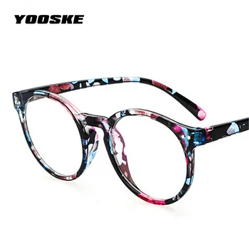 YOOSKE Briller Ramme Nye Retro Mode Litterære Små, Friske Runde Briller Ramme Luksus For Mænd Og Kvinder