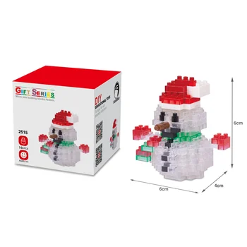 Mini-byggeklodser Legetøj Jul tegneseriefigur Model Pædagogiske Figur Mursten Legetøj for Børn