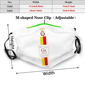 Galatasaray Design 2020 Voksne Børn Anti Dust Filter Diy Maske Periodiske System, Gs 1905 Galatasaray Cimbom Super Lig