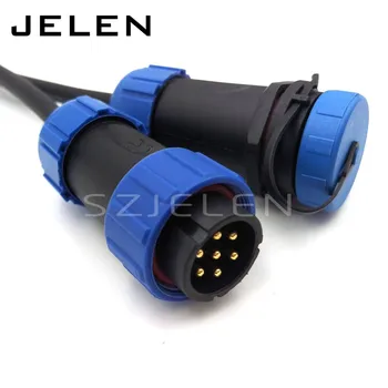 SP2110, 7pin kabel-stik,IP68, 7-pin stik, LED power wire stik, 7-pin -, Bil-Stik Mand Kvinde