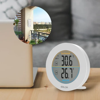 2019 Hot! Tabel Trådløse Termometer LCD-Display Indendørs Udendørs Sensor Temperatur-Sensor