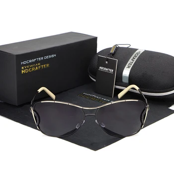HDCRAFTER Hot Sælger solbriller til Kvinder Vintage Polariseret Kørsel Solbriller til Kvinder Brand Designer Briller Damer