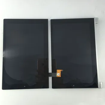 Brugt LCD-Display Panel Monitor Touch Screen glas Digitizer Assembly med ramme For Lenovo Yoga tablet 2 1050 1050F 1050L 1050LC