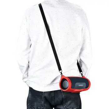 Silikone Case Cover Hud Med Rem Karabinhage til at Oplade 4 Bærbare Bluetooth-Højtaler