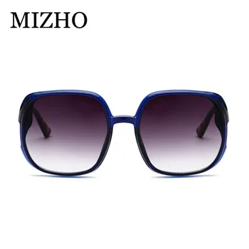 MIZHO Mode Blå Protable Square Solbriller Kvinder Vintage 2020 Kvalitet Gradient Sol briller Overdimensionerede Damer Designer Brand