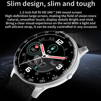 H30 Smart Ur Mænd Kvinder DIY Watchface Fuld Touch Fitness Tracker puls, Blodtryk Smart Ur IP68 Vandtæt ur
