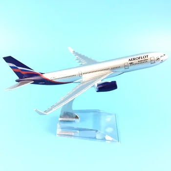 Russisk luftfart 16cm Metal Fly Fly Model legetøj A330 og Boeing 777 DHL Airbus-Fly Model Indsamling Gave legetøj til childre'
