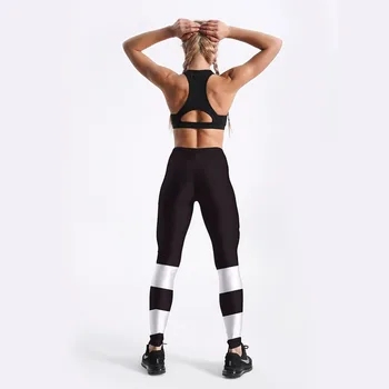 Fashion Træning Kvinder Leggings Trænings-og Athleisure Tøj Hvid Brev Trykt Leggings S-4XL