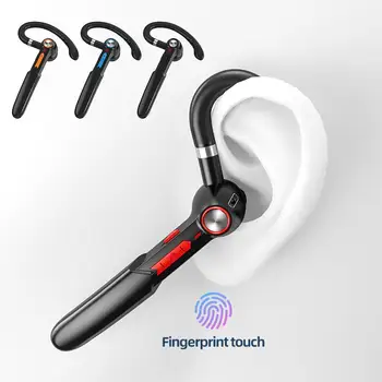 Bluetooth Stereo Headset Hovedtelefon Bluetooth Håndfri Sæt Hovedtelefoner Med Mikrofon, Trådløse Hovedtelefoner, Fingeraftryk Vandtætte Øretelefoner