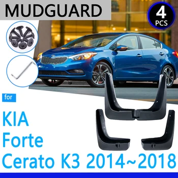 Skærmene passer til KIA Forte Cerato K3~2018 2016 2017 Bil Tilbehør Mudflap Fender Auto Reservedele