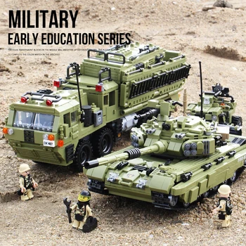 XingBao Militære Serie Tiger Tank Model byggesten Sæt Våben i Krig Vogn Skaberen Hær WW2 Soldater DIY Mursten Kids Legetøj