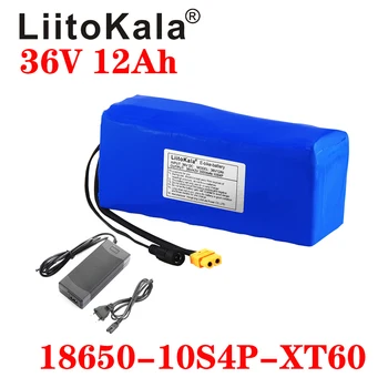 LiitoKala 36V 12Ah 18650 Li-ion-Batteri med Høj Effekt XT60 stik Balance bil, Motorcykel, Scooter, El-Cykel BMS+Oplader