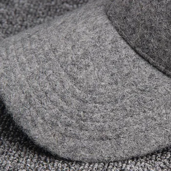 Ny efterår og vinter mænd baseball cap holde varmen mandlige hat med beskyttende øre fortykkelse polar fleece foring snapback kvinder uld