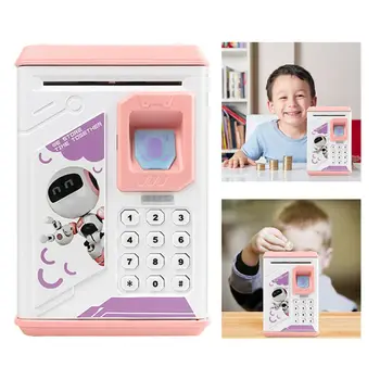 Elektronisk Adgangskode Penge Box Kode Key Lock Sparegris Automatisk Mønter Cash Spare Penge Box Counter Mini Computer Barn Gaver