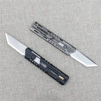 NAITHAWK MT3 Nytte Cutter Kniv D2 Blade Papir Kniv TC 21 Titanium Legering Håndtag Sværte eller Stonewashed EDC Af Kniv