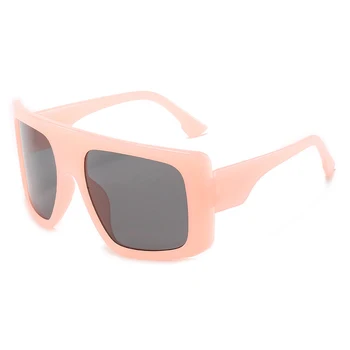 Et Stykke Skjold Square Solbriller Til Kvinder Vintage Overdimensioneret Sort Pink Sol Briller Brillerne Kvindelige Cool Sort Blå Nuancer