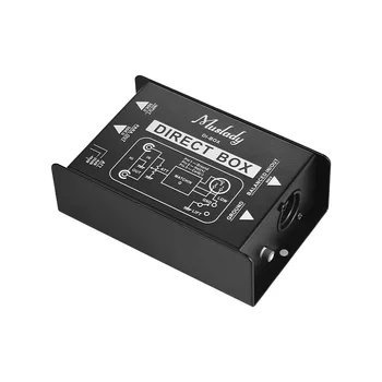 Muslady Enkelt Kanal Passiv DI-Boks Direkte Indsprøjtning Audio Max Afbalanceret & Ubalance Signal Converter med XLR-XLR-Grænseflader