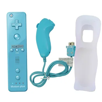2 In 1 Til Nintendo Wii Motion Plus Trådløse Fjernbetjening, Gamepad Controller Til Wii (Nunchuck Trådløs Remote Controle Joysticket Joypad