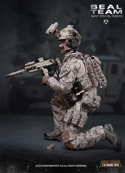 Hot Salg 1/6 Navy Special Forces Seal Team Figur Mini Gange Legetøj M005 M015 M013 M014 Fans Gave Komplet Sæt Samling Dukke