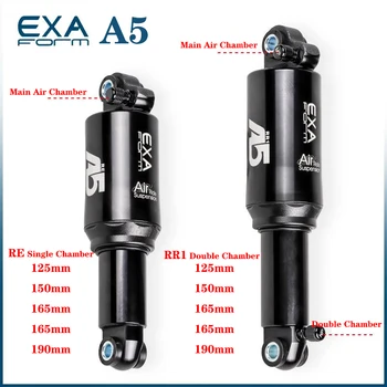 AA A5 bicycle dobbelt enkelt luft 125mm/150mm/165mm/190mm/bageste cylinder støddæmper dele til cykler
