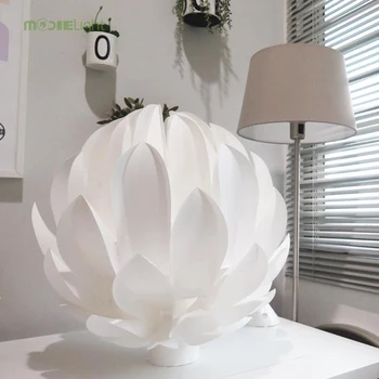 Mooielight Blomster Kronblad Lampe Vedhæng Lys Materiale PVC Diameter 50cm Lotus DIY Lampshape Soveværelse/Butikker LED lampe