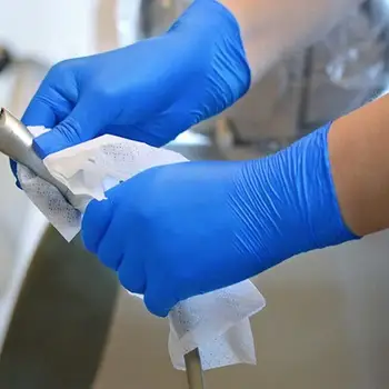 50stk engangshandsker NBR-Gummi Gummi Rengøring Handske Til Køkken, Badeværelse Rengøring Handsker Værktøjer