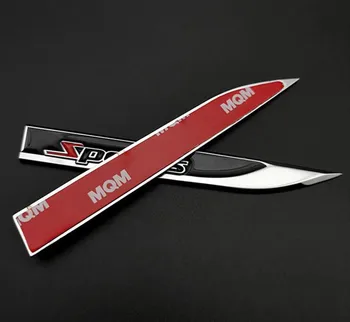 3D-Metal-Side Wing Logo Badge Fender Bil Mærkat for Nissan Qashqai Juke X-trail Bemærk Tiida Skoda Yeti hurtige Ford focus 2 3