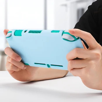 Pink Blød Silikone Case til Nintendo Skifte Lite Ergonomisk Non-slip Beskyttende Hud Dækning for NS Skifte Lite Mini Konsol
