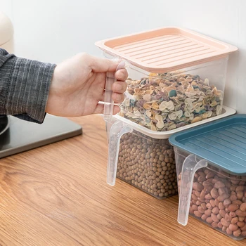 Køkken Opbevaringsboks Køleskab Mad Beholder Frugt, Grøntsager Holde Frisk Box Gennemsigtige Finish Tilfælde Arrangør Container