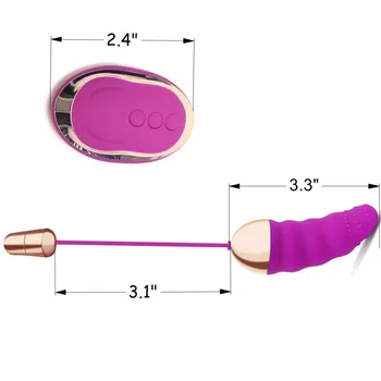 10 Speed USB-Genopladelige Vibrerende Æg med Trådløs Fjernbetjening Bullet Vibrator Elsker Æg Voksen Sex Legetøj Produkter til Kvinder, Mænd