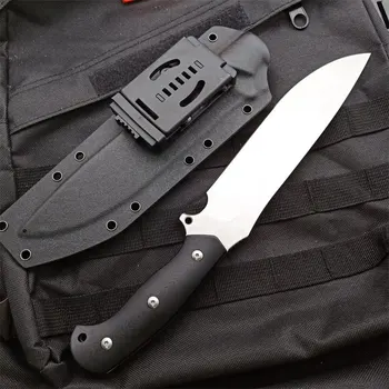 Ny Bison II Jungle survival kniv DC53 blade G10 handel med fast klinge udendørs camping knive edc af taktiske kniv knive