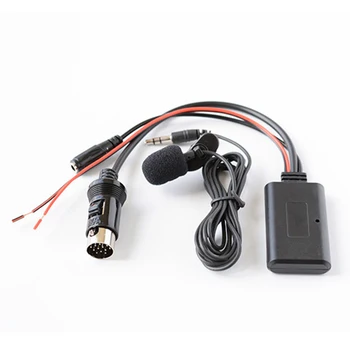 Bil-Radio, Bluetooth, AUX Adapter Wireless Audio Input håndfri Mikrofon Til Kenwood 13-pin CD-Stereo