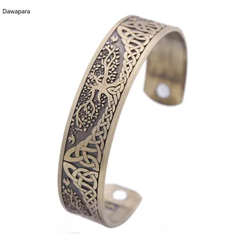 Dawapara Nye Rustfrit stål Træ Klassisk armbånd armbånd For mennesker og Kvinder Betyder, at Eu-Kraftfuld Smykker