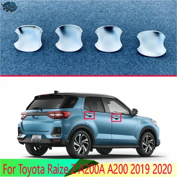 For Toyota Raize Z A200A A200 2019 2020 ABS Krom dørhåndtag Skål Dække Cup Hulrum Trim Indsætte Fange Støbning Pynt