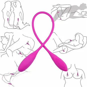 Sex Genopladelige 7 Tilstand Vibe Dildo G Spot Vibrator Klitoris Stimulator Dobbelt Vibratorer til Kvinder Legetøj for Voksne
