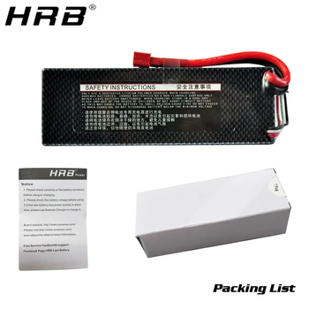 HRB 3S 11.1 V Lipo Batteri 3000mah 3300mah 3600 4000mah 4200 5200mah 6000mah 7000mah T Dekaner XT60 TRX Plug RC Bil Dele Hard Case